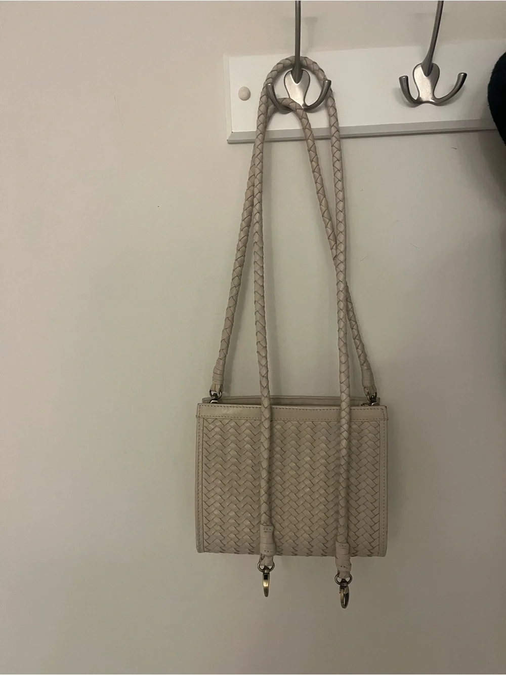 Bembien “Cece” Woven Cream Shoulder Bag - Classic Women's Crossbody